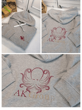 Hoodie with Embroidered Logo on Front and Back